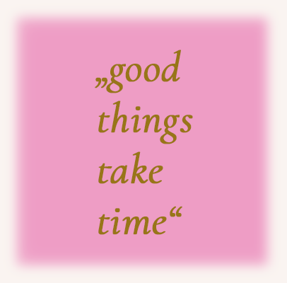 Sina Pferde Energie - good things take time